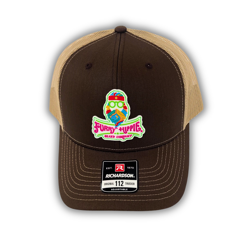 Furry Hippie Brown/Khaki Trucker Cap