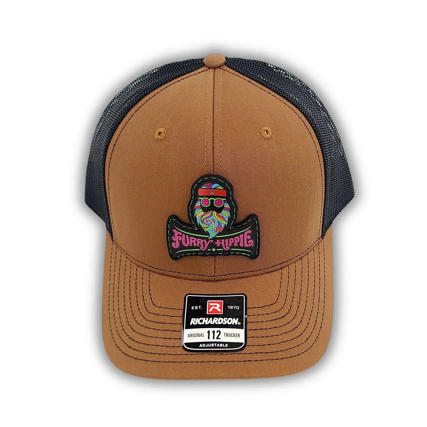 Furry Hippie Caramel/Black Trucker Cap - Furry Hippie Beard Company
