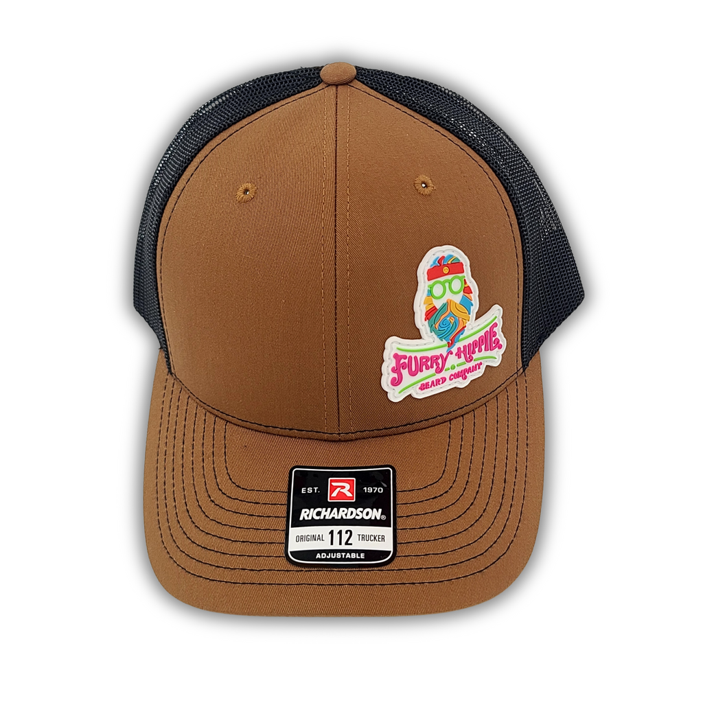 Furry Hippie Caramel/Black Trucker Cap