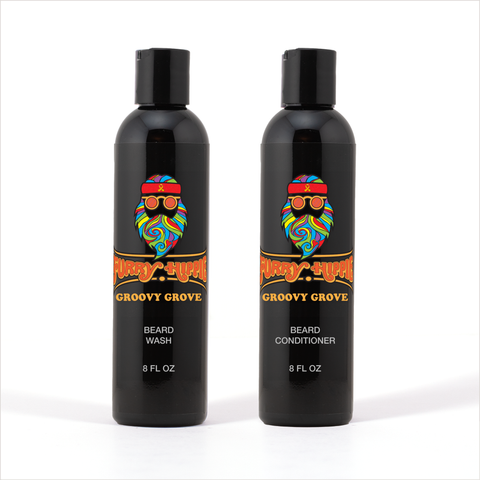 Groovy Grove Clean Slate Bundle with beard wash and conditioner | Furry Hippie
