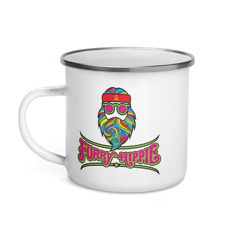 Furry Hippie Enamel Mug