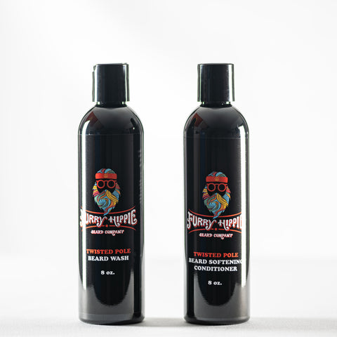 Twisted Pole Clean Slate Bundle with beard wash and conditioner | Furry Hippie
