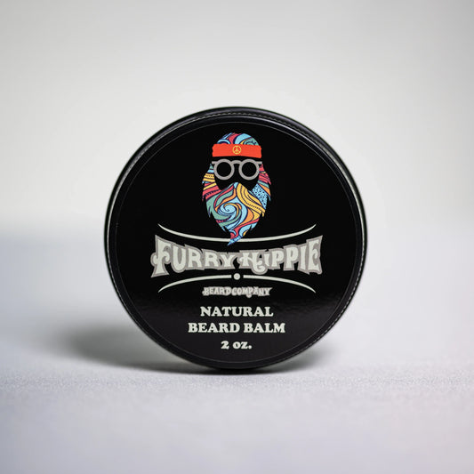 Natural | Unscented Beard Balm - Furry Hippie Beard Company