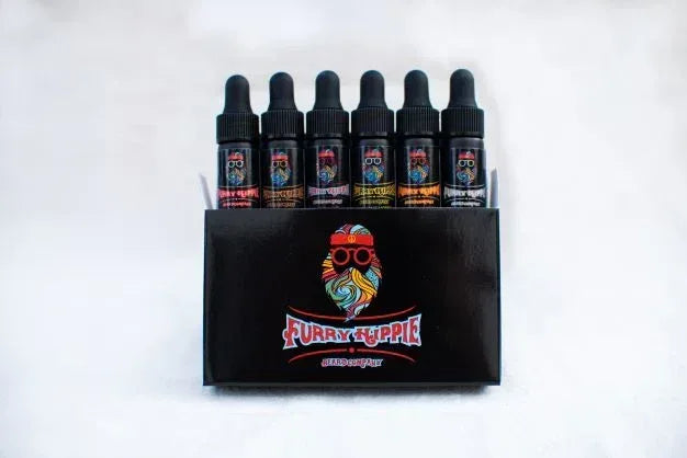 The Sample Pack | 6-Scent Beard Oil Kit - Furry Hippie Beard Company