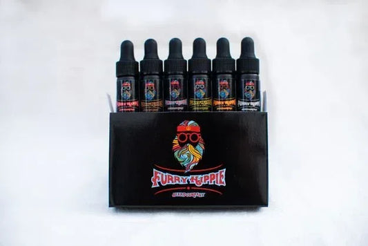 The Sample Pack | 6-Scent Beard Oil Kit - Furry Hippie Beard Company